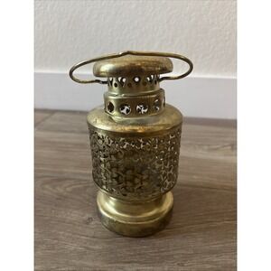 Traditional‎ Lantern Candle Holder Home Brass Decor 7"